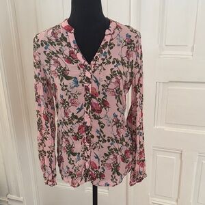 Kut from the Kloth Pink Floral Blouse